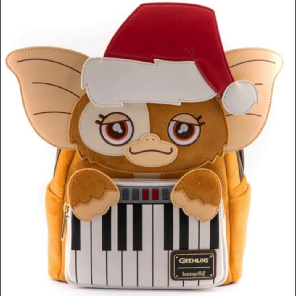 Loungefly Set Gremlins Gizmo Holiday Keyboard Cosplay Mini Chibi Backpack/Wallet - Picture 2 of 14